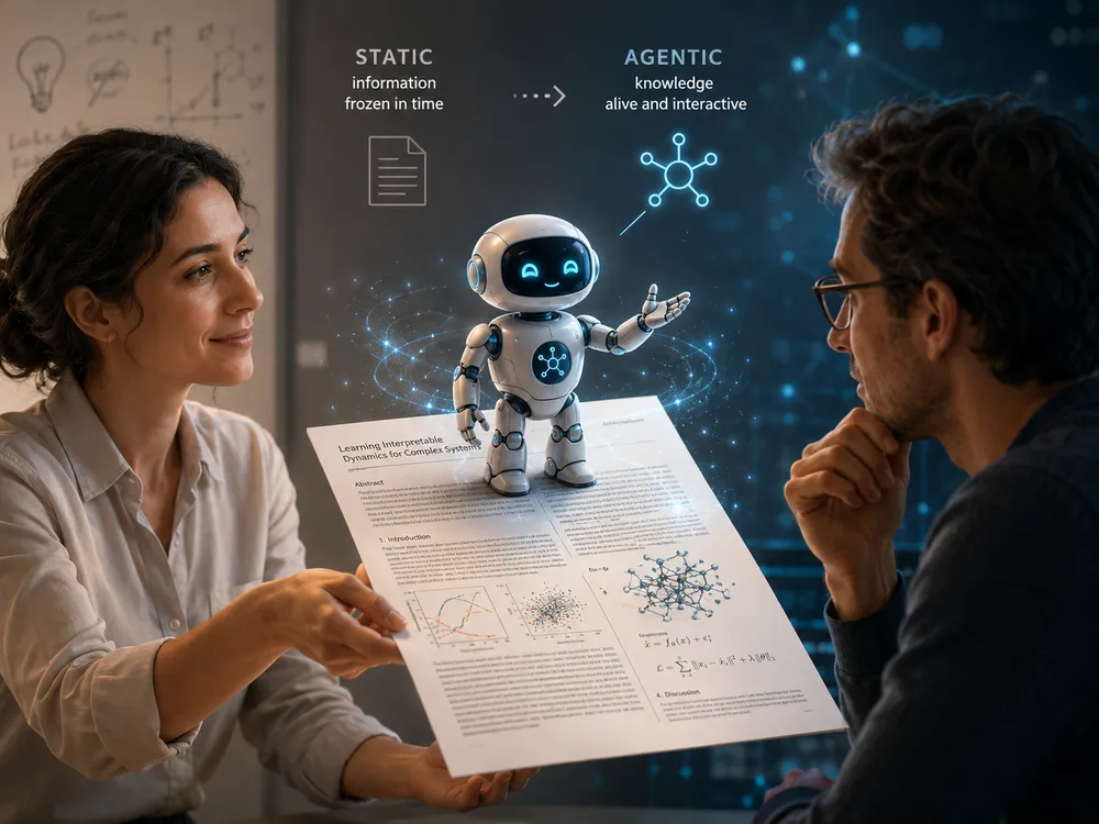 From static, frozen paper literature to living, interactive paper agents
